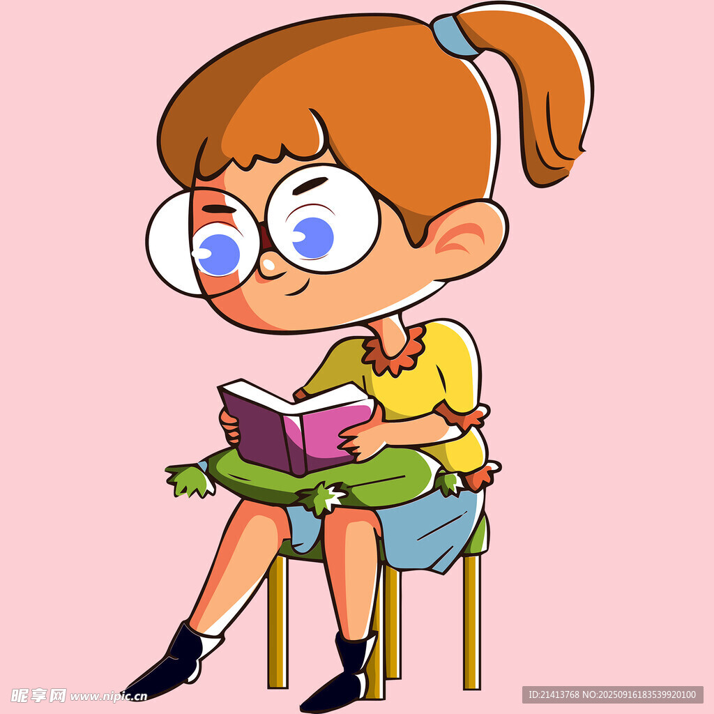 女孩閱讀