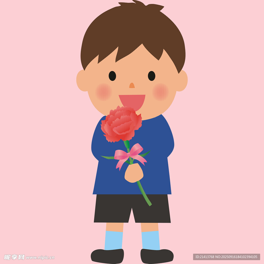 小男孩玫瑰