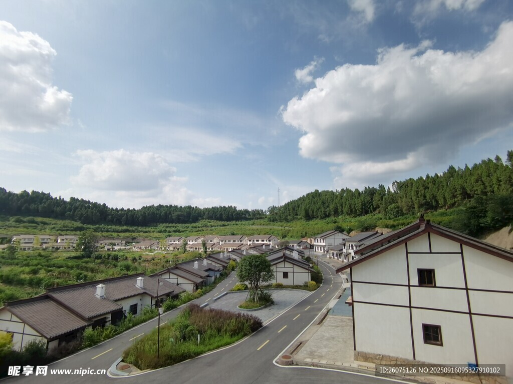 鄉(xiāng)村景致寧?kù)o村落風(fēng)光