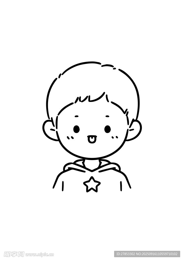 卡通小男孩形象