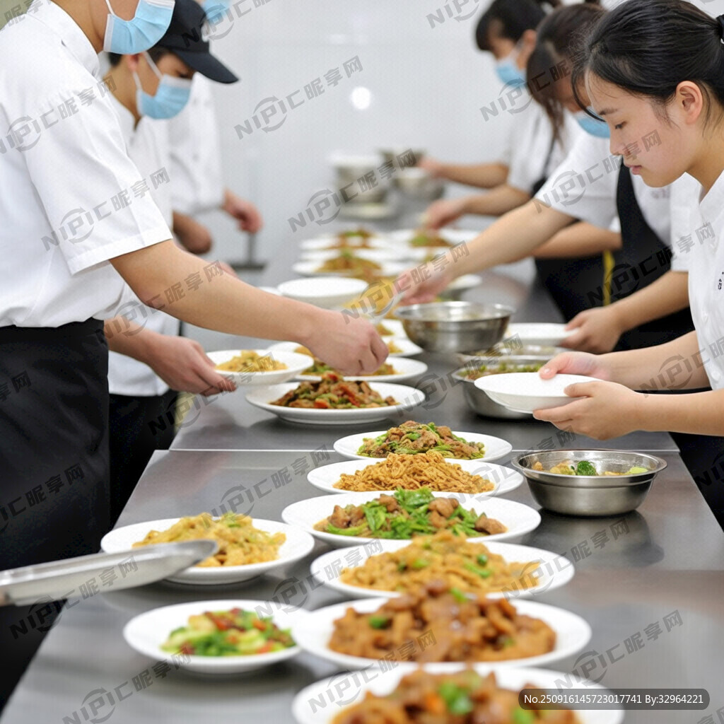 食堂堂食打菜