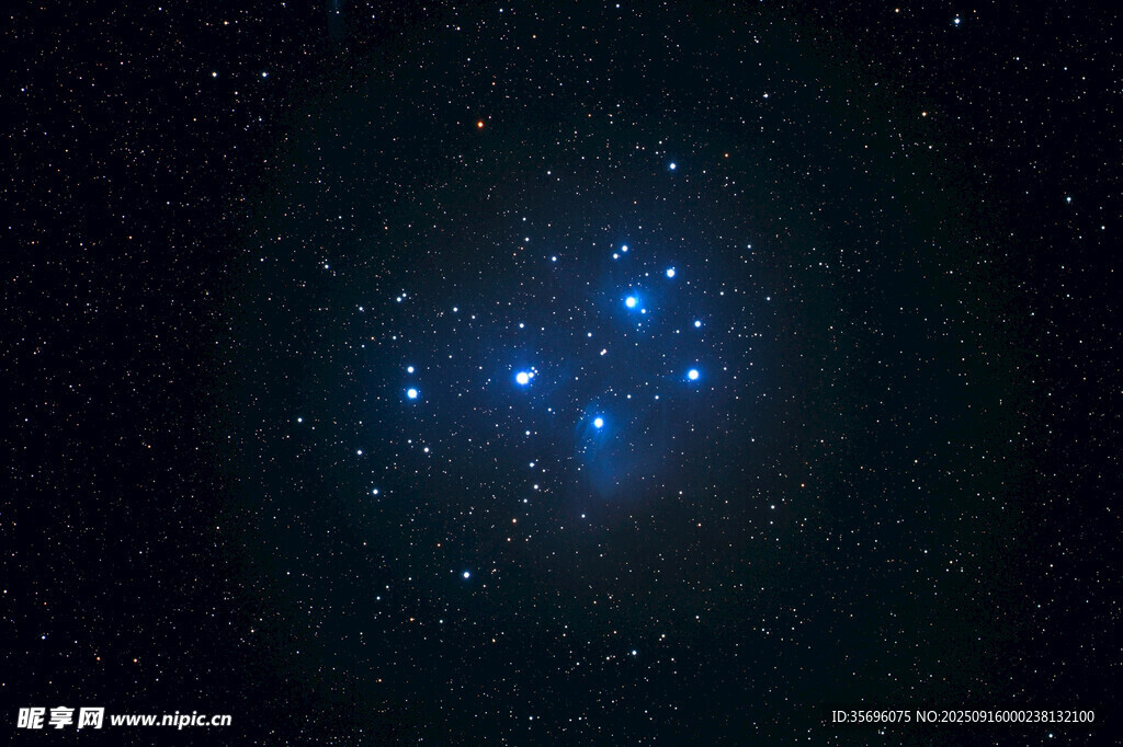 璀璨星團閃耀夜空