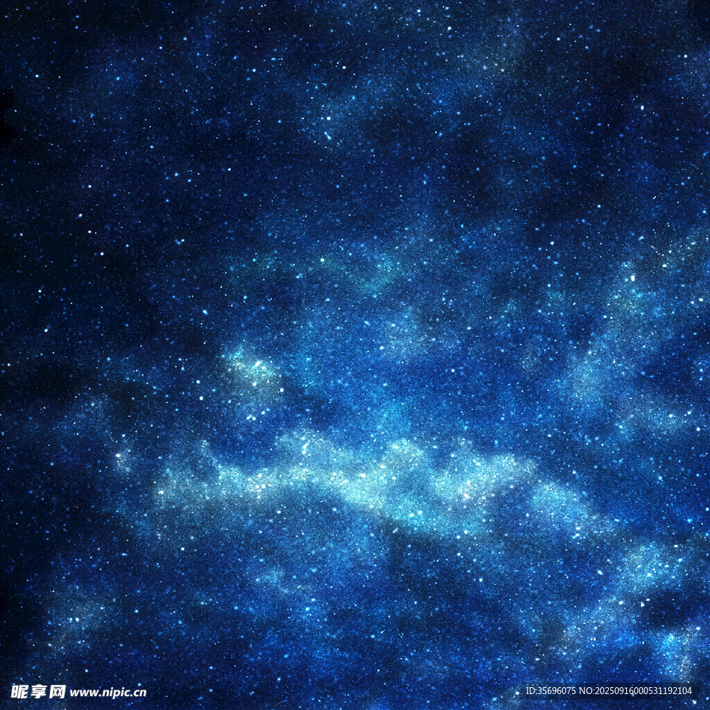 夢(mèng)幻藍(lán)色星空背景圖