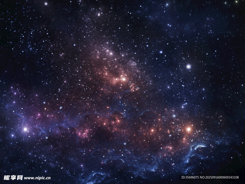 璀璨星空下的神秘星云