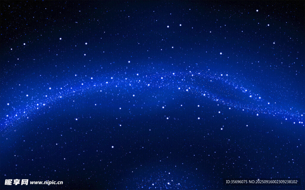 夢(mèng)幻藍(lán)色星空背景圖