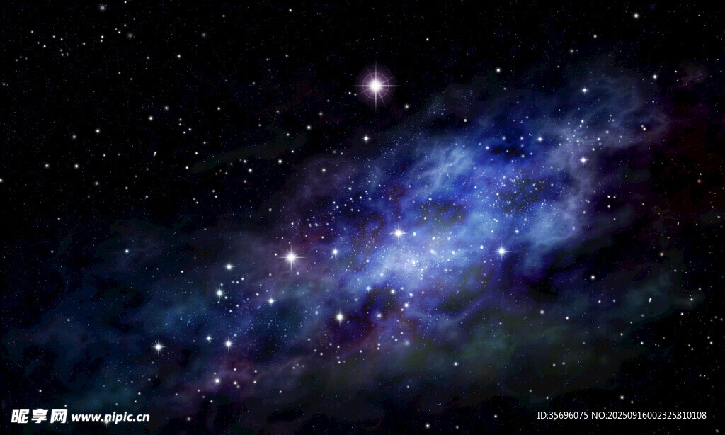 夢幻星空宇宙絢麗景象