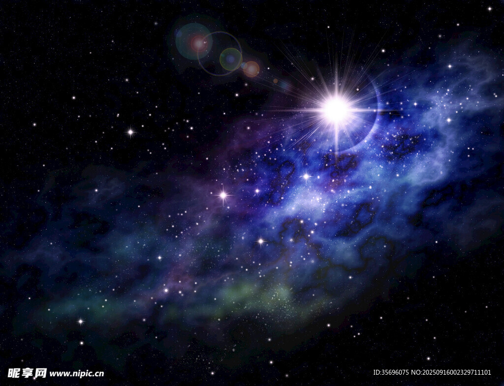 璀璨星空下的神秘宇宙