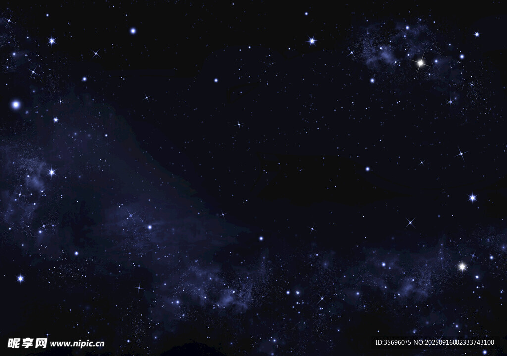 夢幻星空夜景