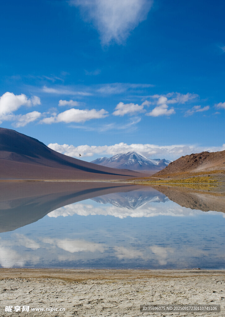 高原澄澈湖泊與壯麗山景