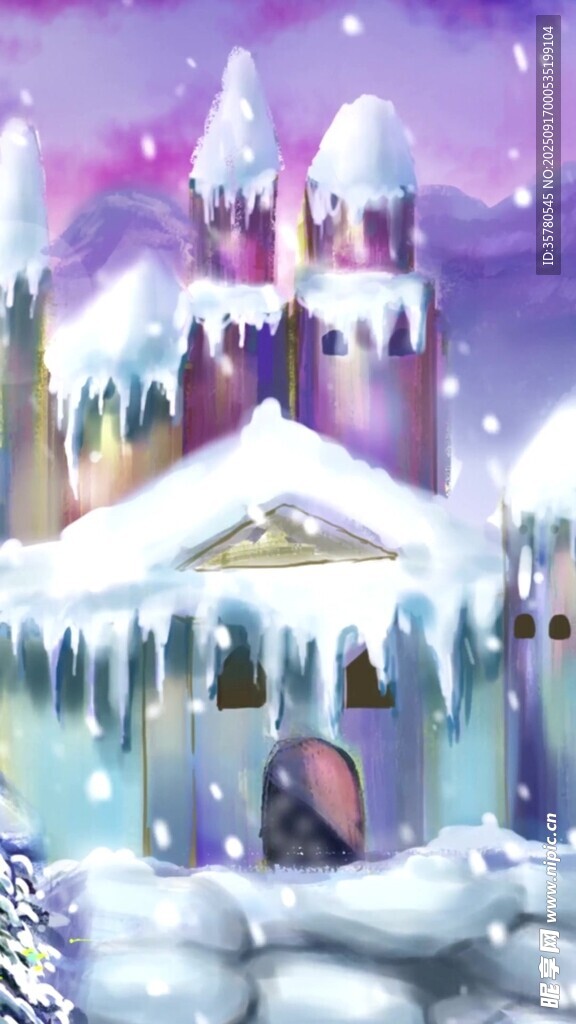 夢幻冰雪城堡景觀
