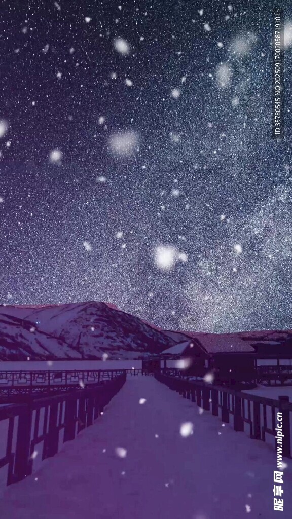 夢幻星空下的寧靜棧橋