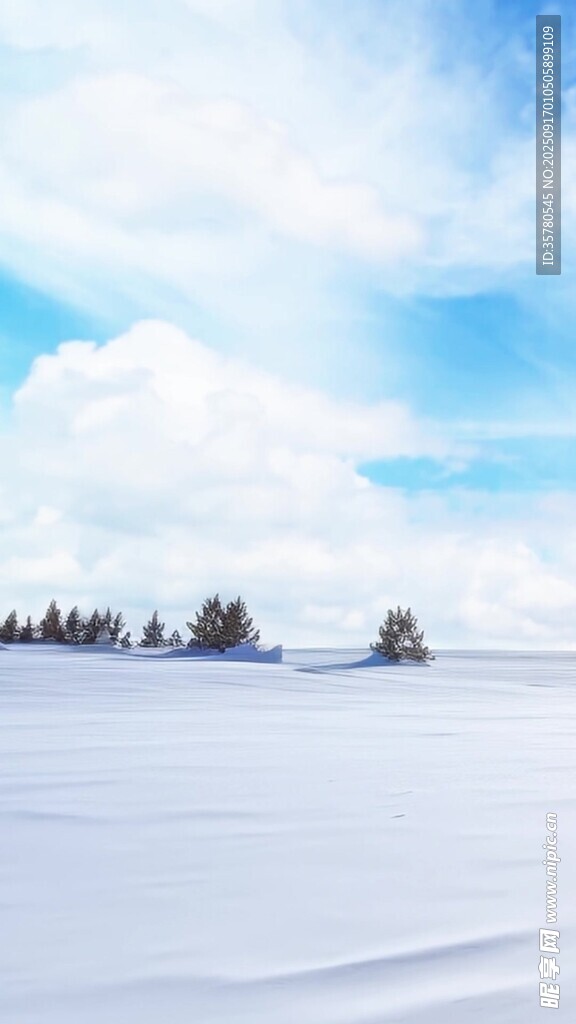 雪原上的駝隊(duì)行進(jìn)景象