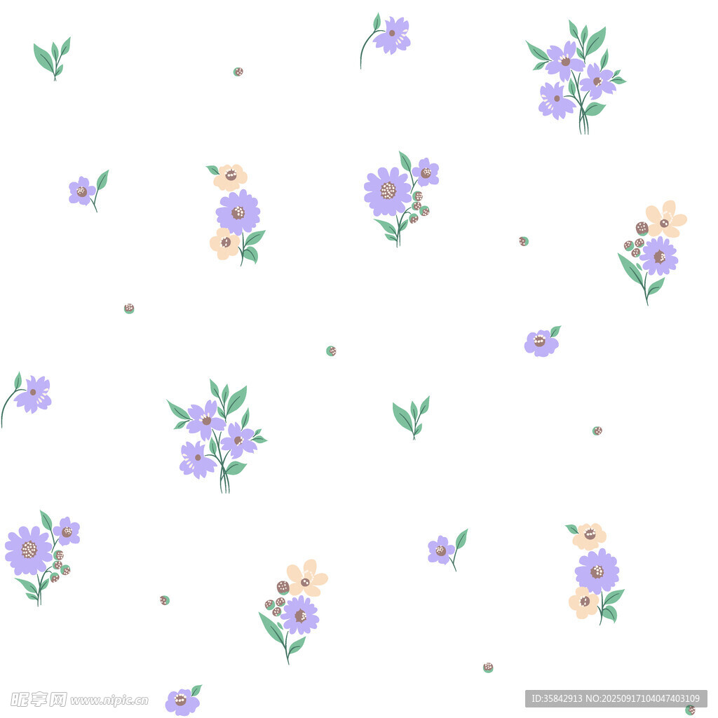紫色花卉圖案背景紋理