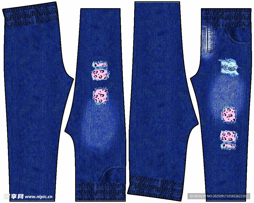 藍(lán)色個(gè)性圖案袖套展示