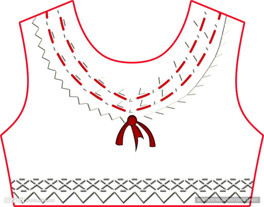 兒童花邊領(lǐng)上衣設(shè)計(jì)圖