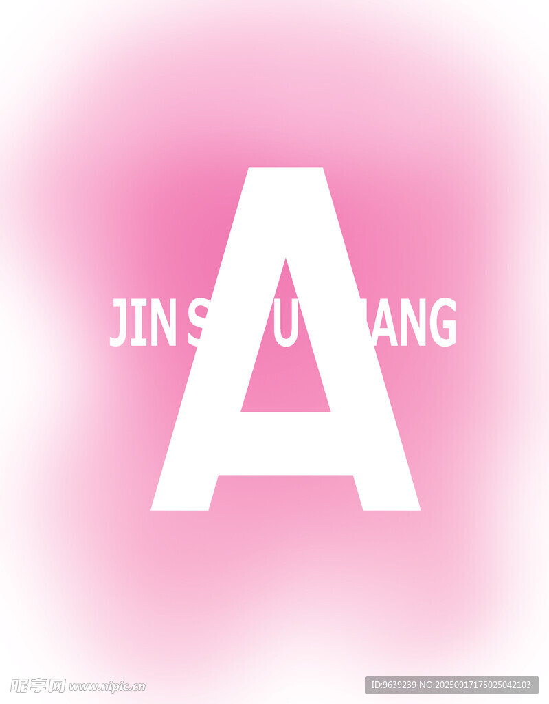 粉色背景字母A設(shè)計(jì)元素