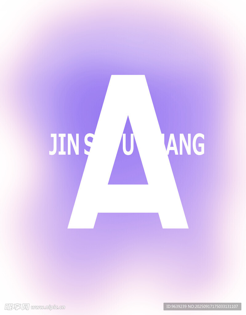 紫色背景字母A設(shè)計(jì)元素