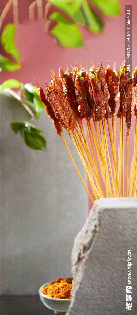 竹簽串起的美味食材