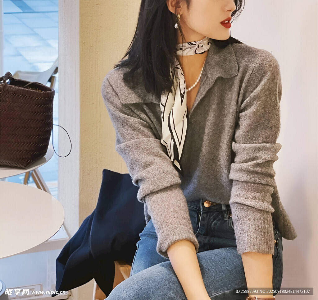 休閑的女孩