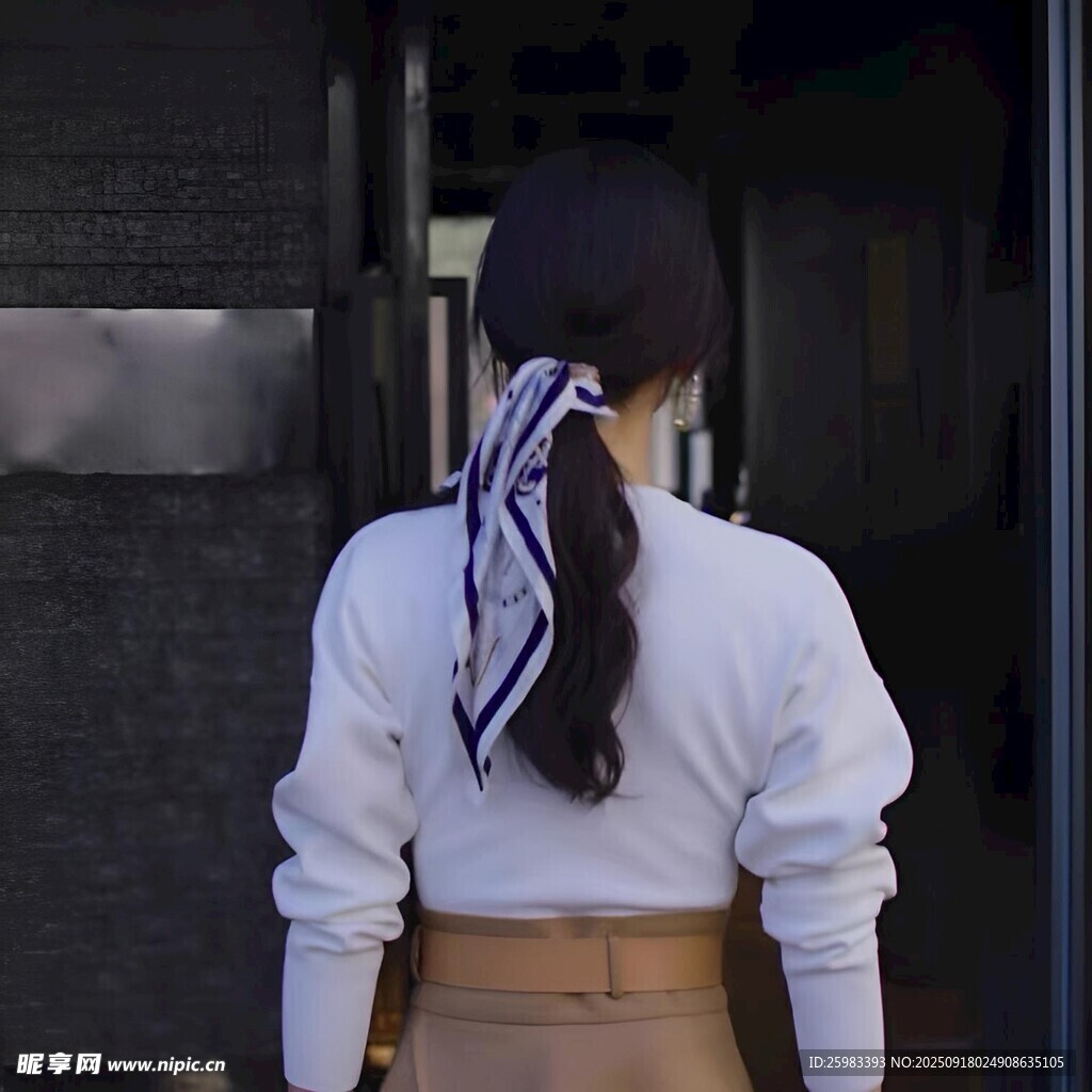 休閑的女孩