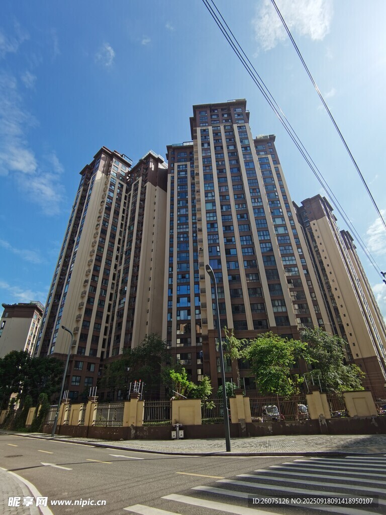 高層住宅小區(qū)外觀景致