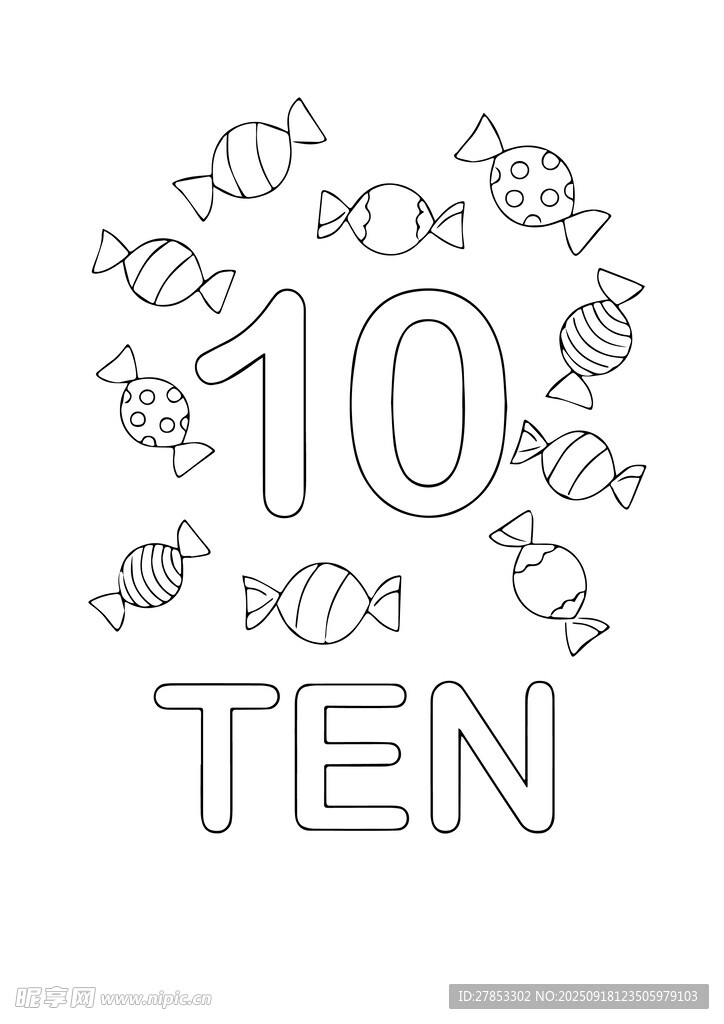 10歲生日糖果主題裝飾