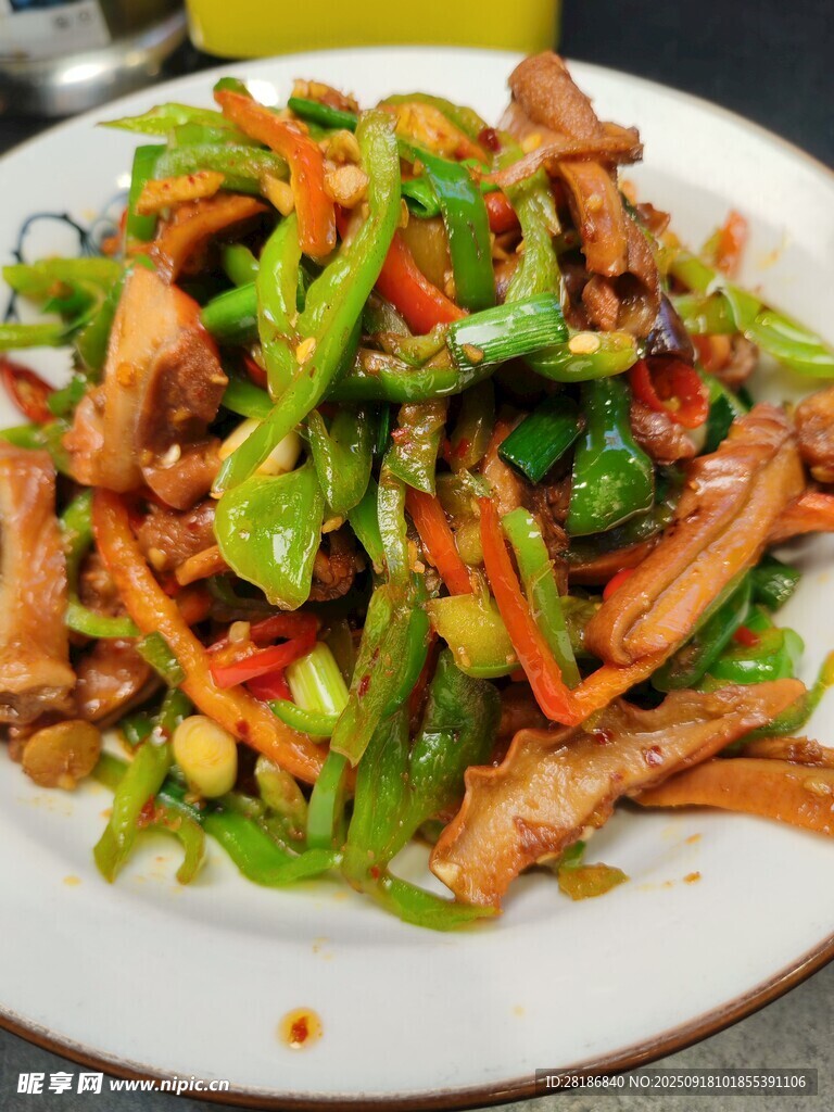 青椒炒豬肚