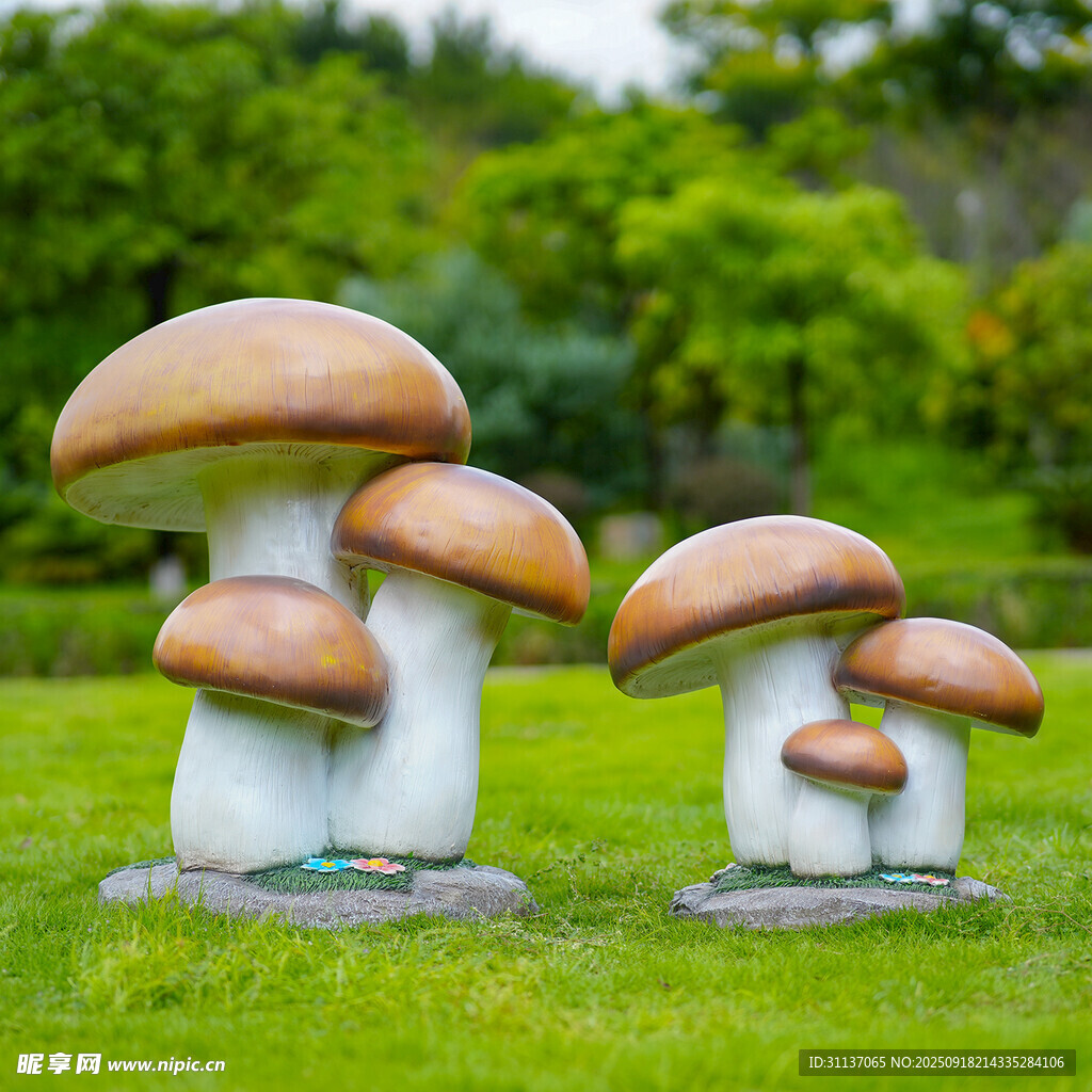 仿真野生菌蘑菇雕塑云南菌子擺件
