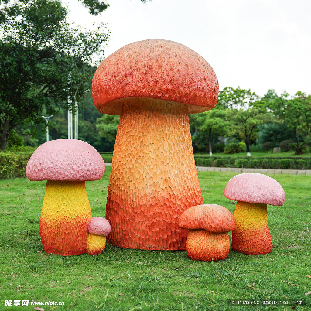 仿真野生菌蘑菇雕塑云南菌子擺件