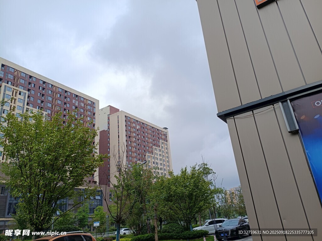 城市建筑與綠植景觀
