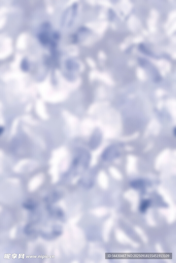 藍(lán)白花卉紋理圖案