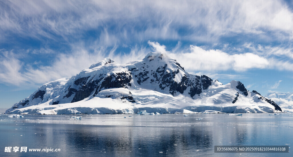 南極雪山美景