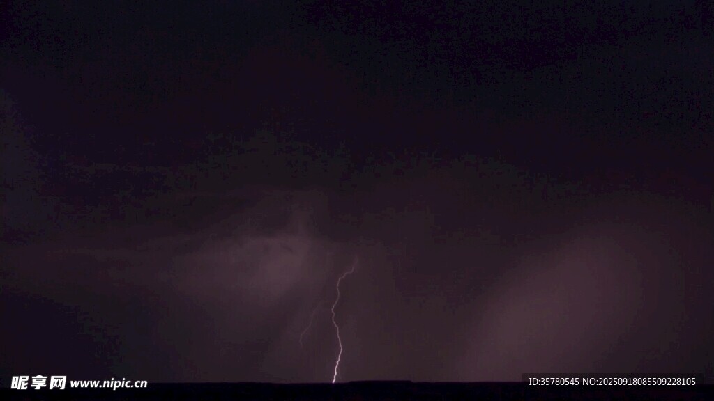 雷閃電打雷風雨來臨視頻