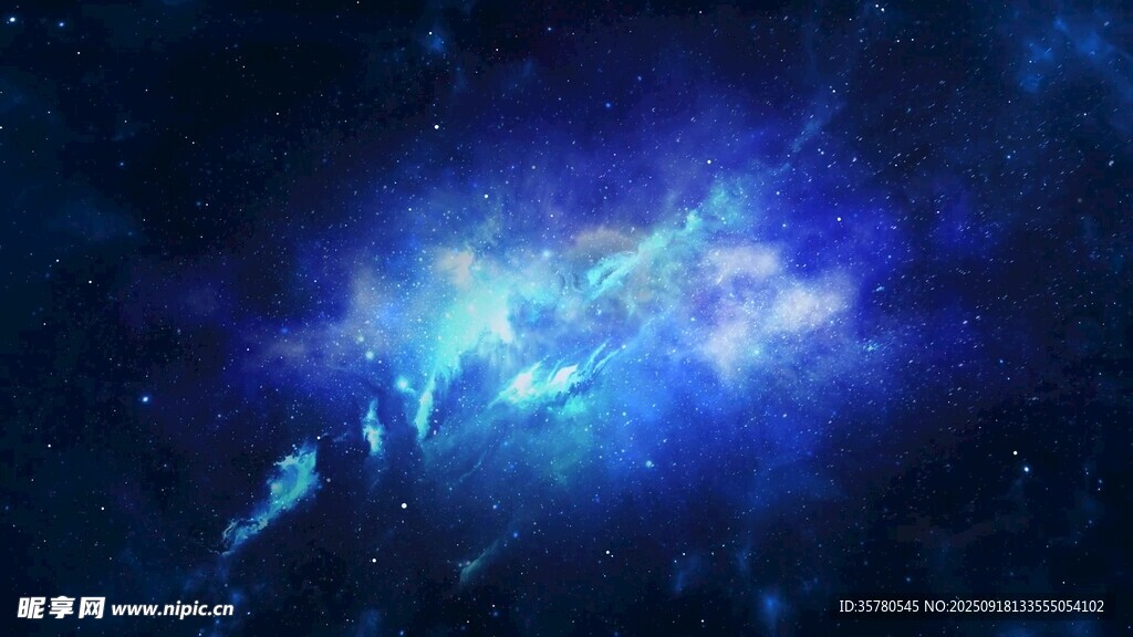 夢幻絢麗的深邃星空景象