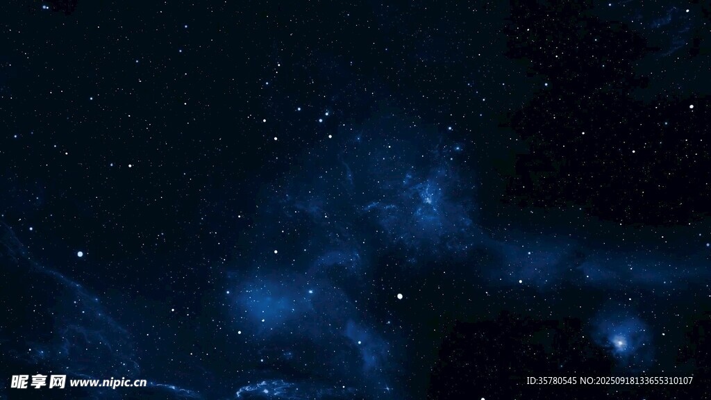 深邃星空下的夢(mèng)幻星云