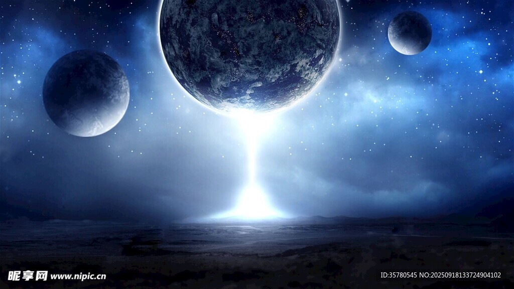 夢幻宇宙中的奇異星球景觀