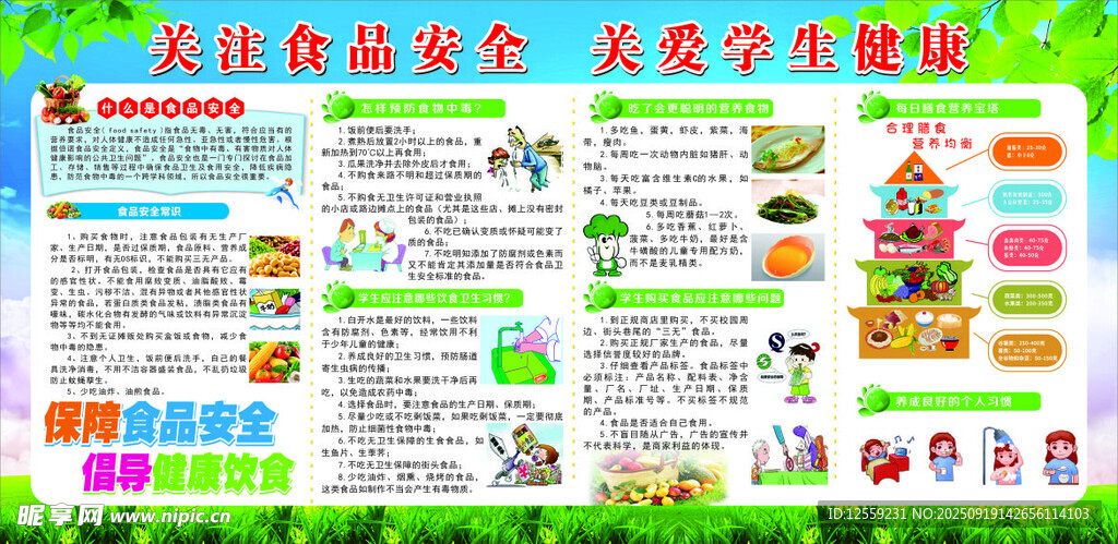 食品安全宣傳海報(bào)展示