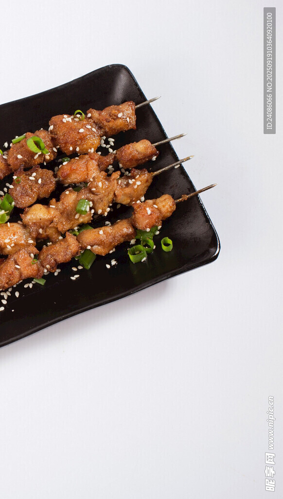 美味烤肉串?dāng)[盤精致
