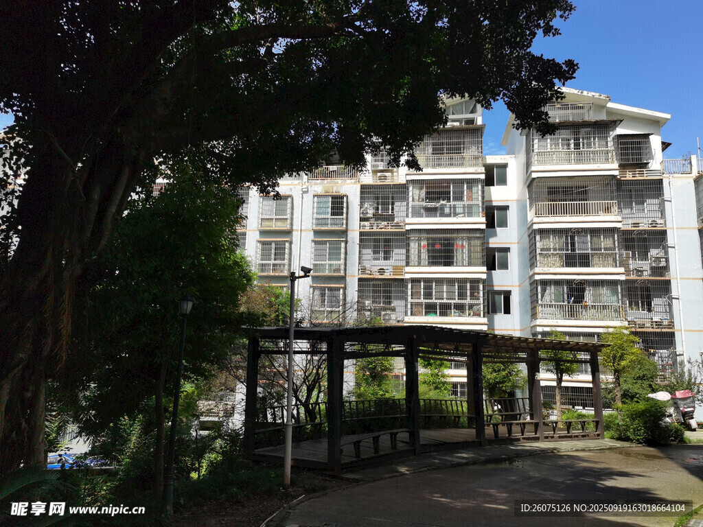 小區(qū)內(nèi)的建筑與綠化景觀