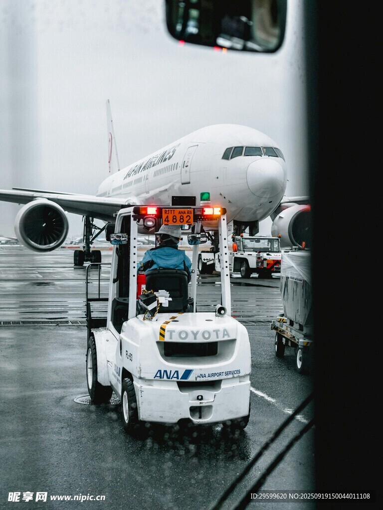 機(jī)場(chǎng)地勤車輛服務(wù)飛機(jī)