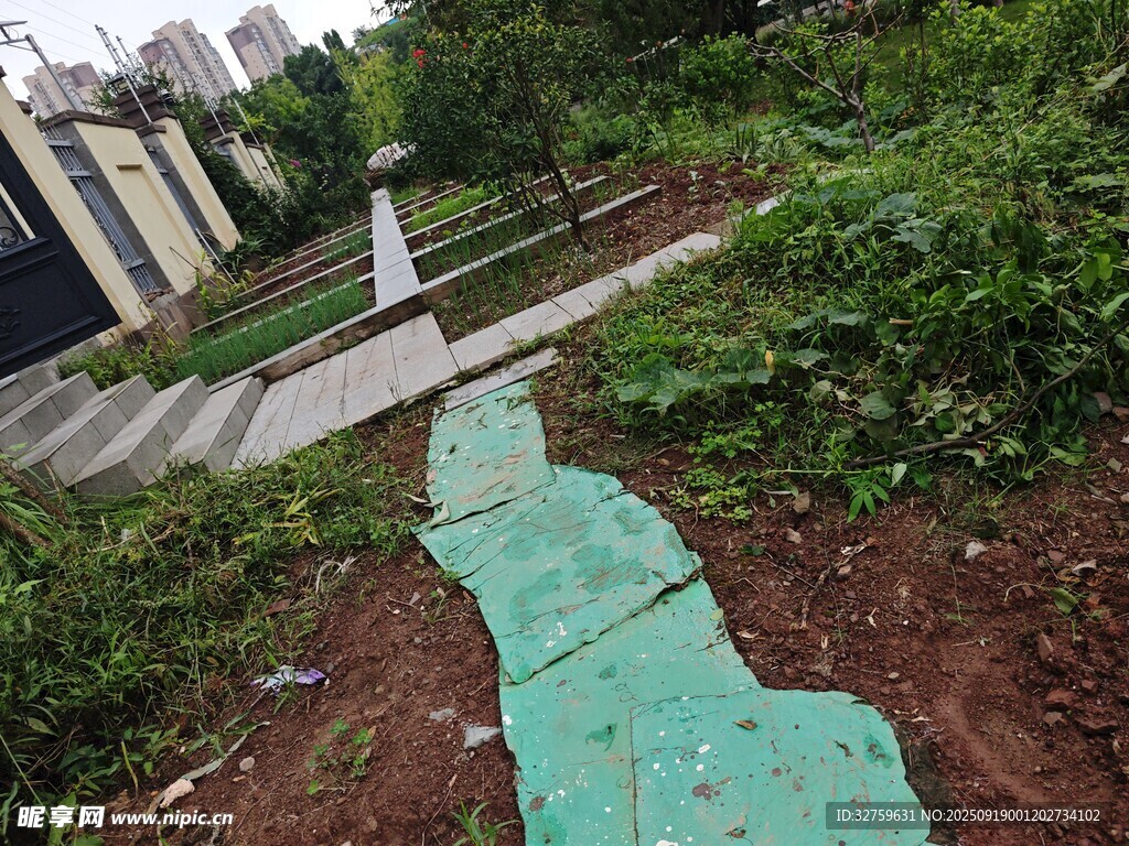 小區(qū)內(nèi)的綠色步道景觀
