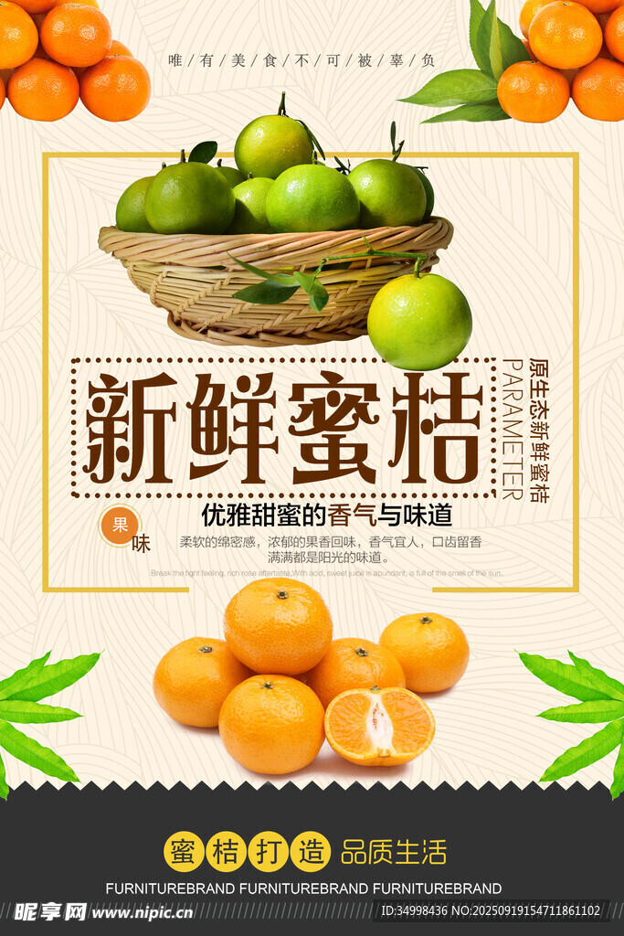 新鮮蜜桔宣傳圖