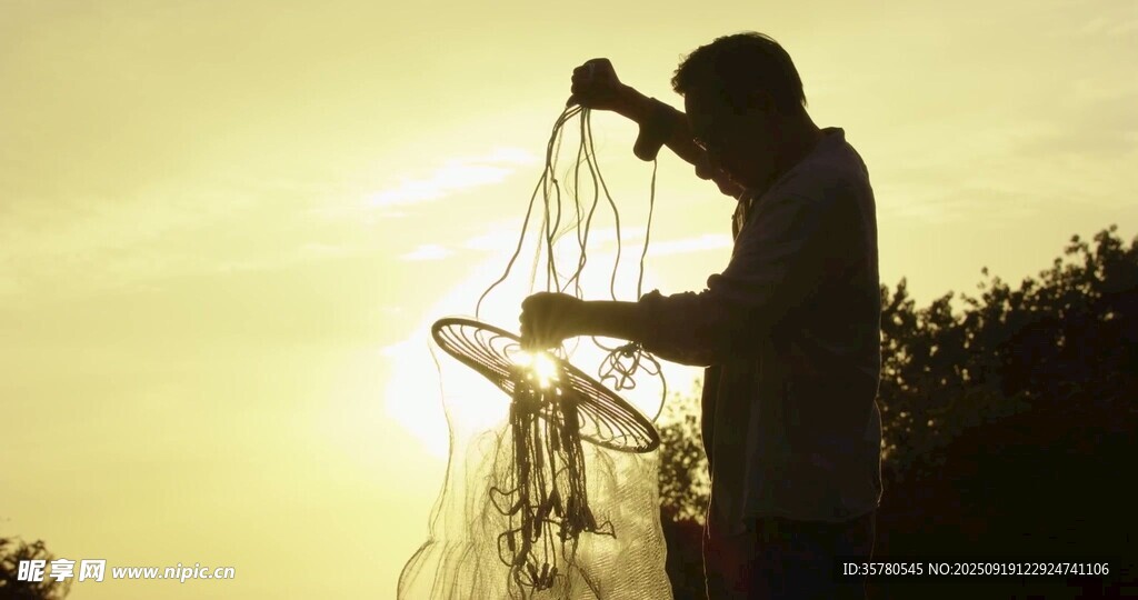 捕魚視頻素材