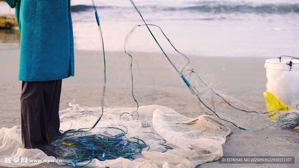 捕魚視頻素材