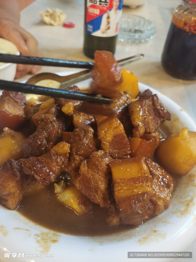 美味紅燒肉特寫