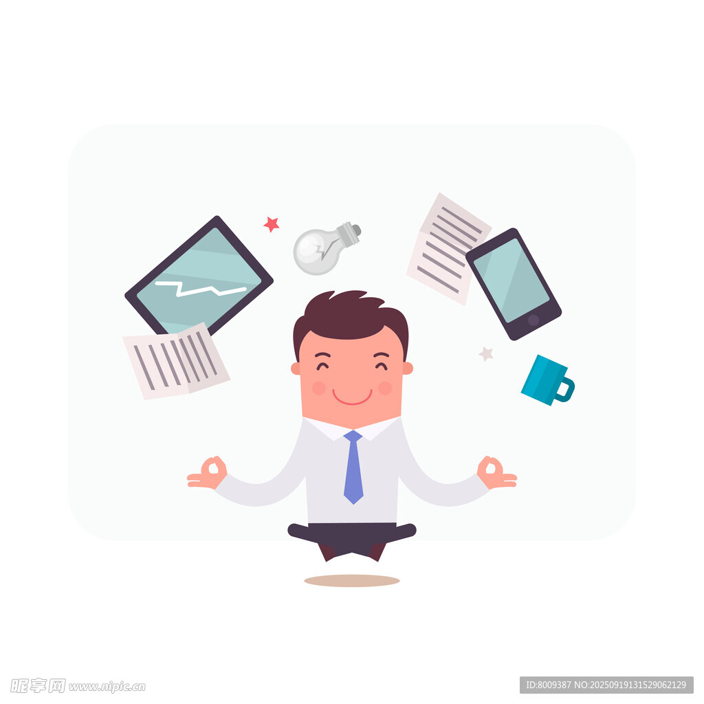 職場(chǎng)人冥想應(yīng)對(duì)工作壓力