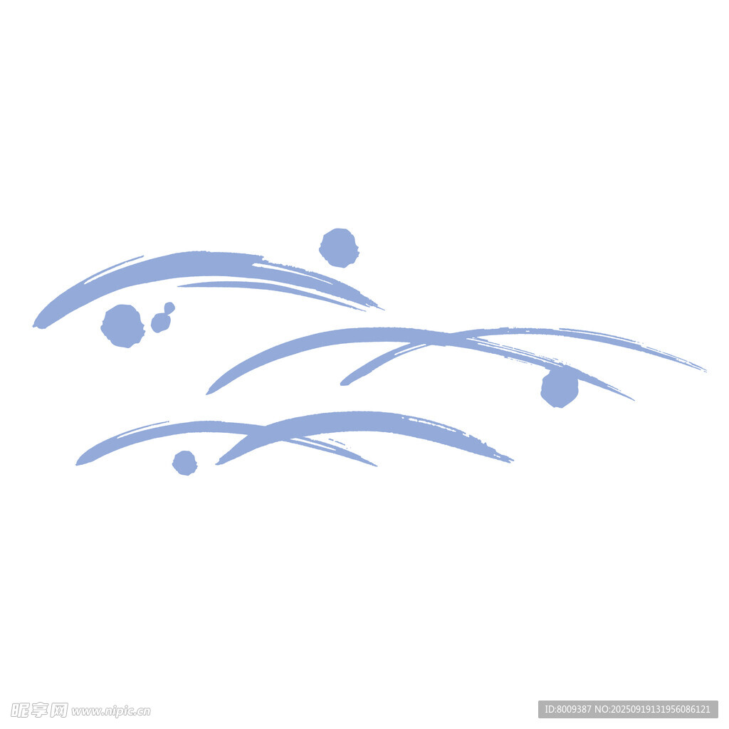 藍(lán)色線條抽象海浪圖案