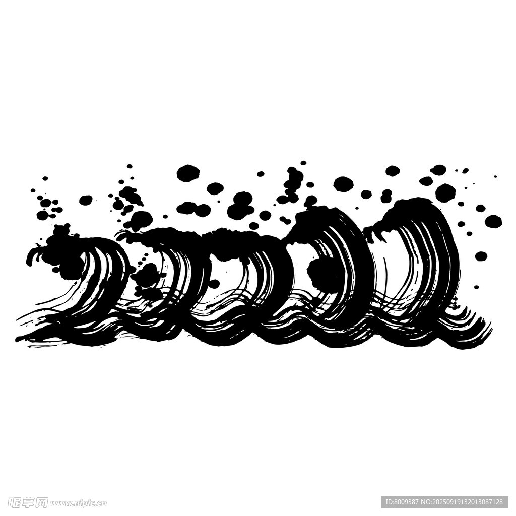 水墨風(fēng)格輪胎圖案設(shè)計(jì)