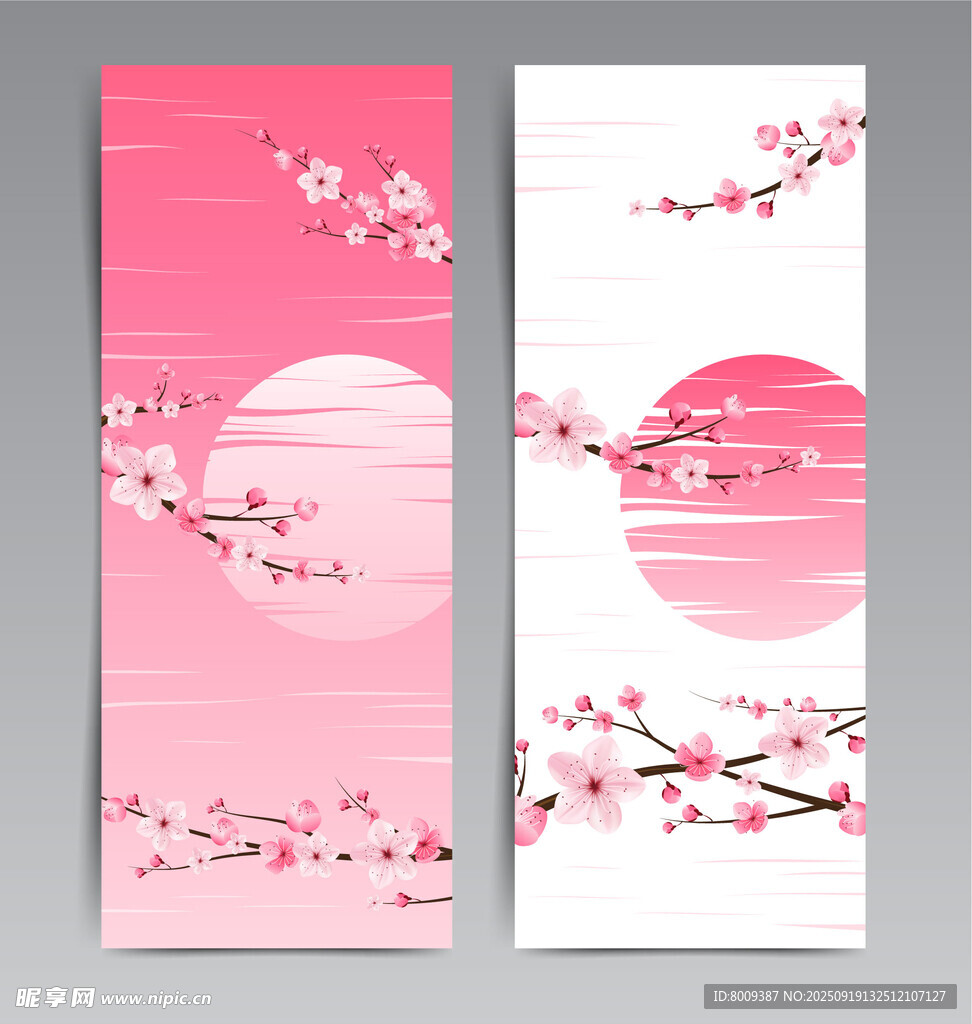 粉色櫻花主題裝飾畫