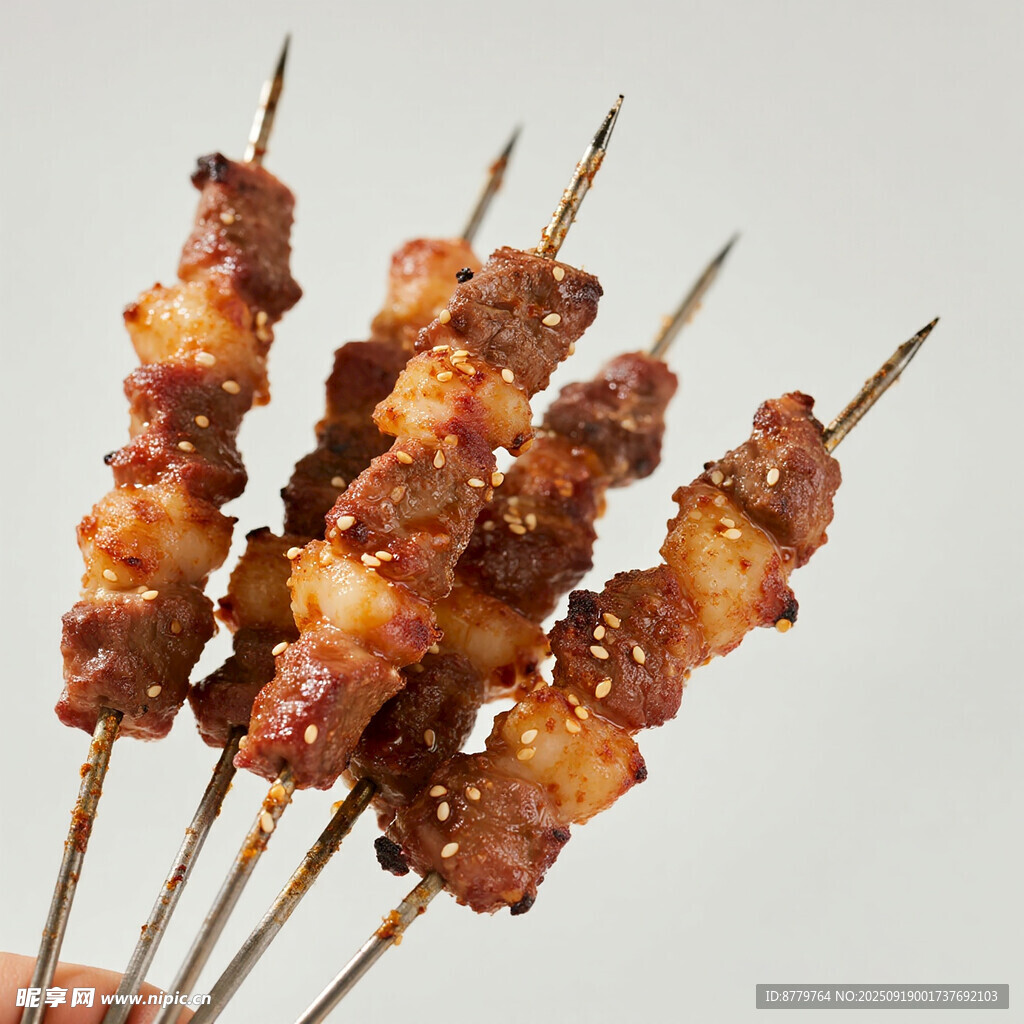 美味烤肉串 鐵簽羊肉串 燒烤